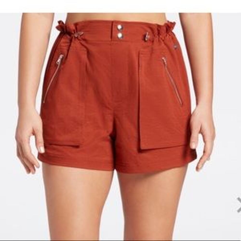 CALIA Carrie Underwood Paperbag Carmelized‎ Walnut Shorts Women's Size XXL NWT